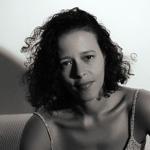 Black and white profile picture