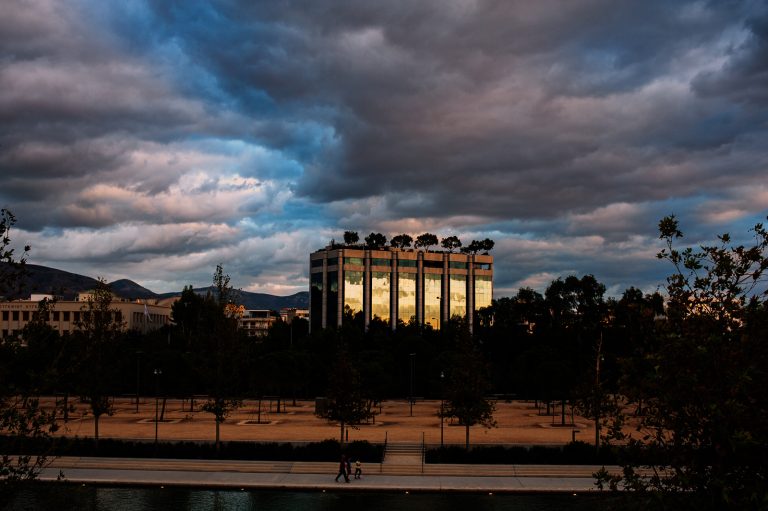 sunset building