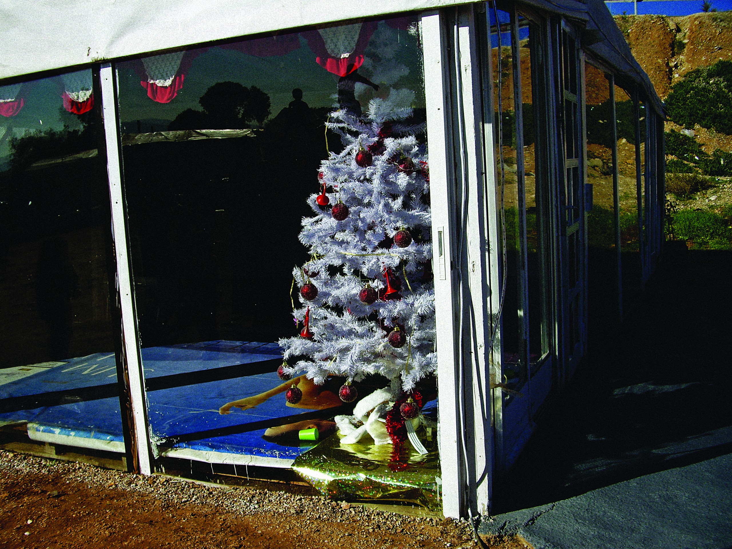 Christmas at a Roma camp in Athens.