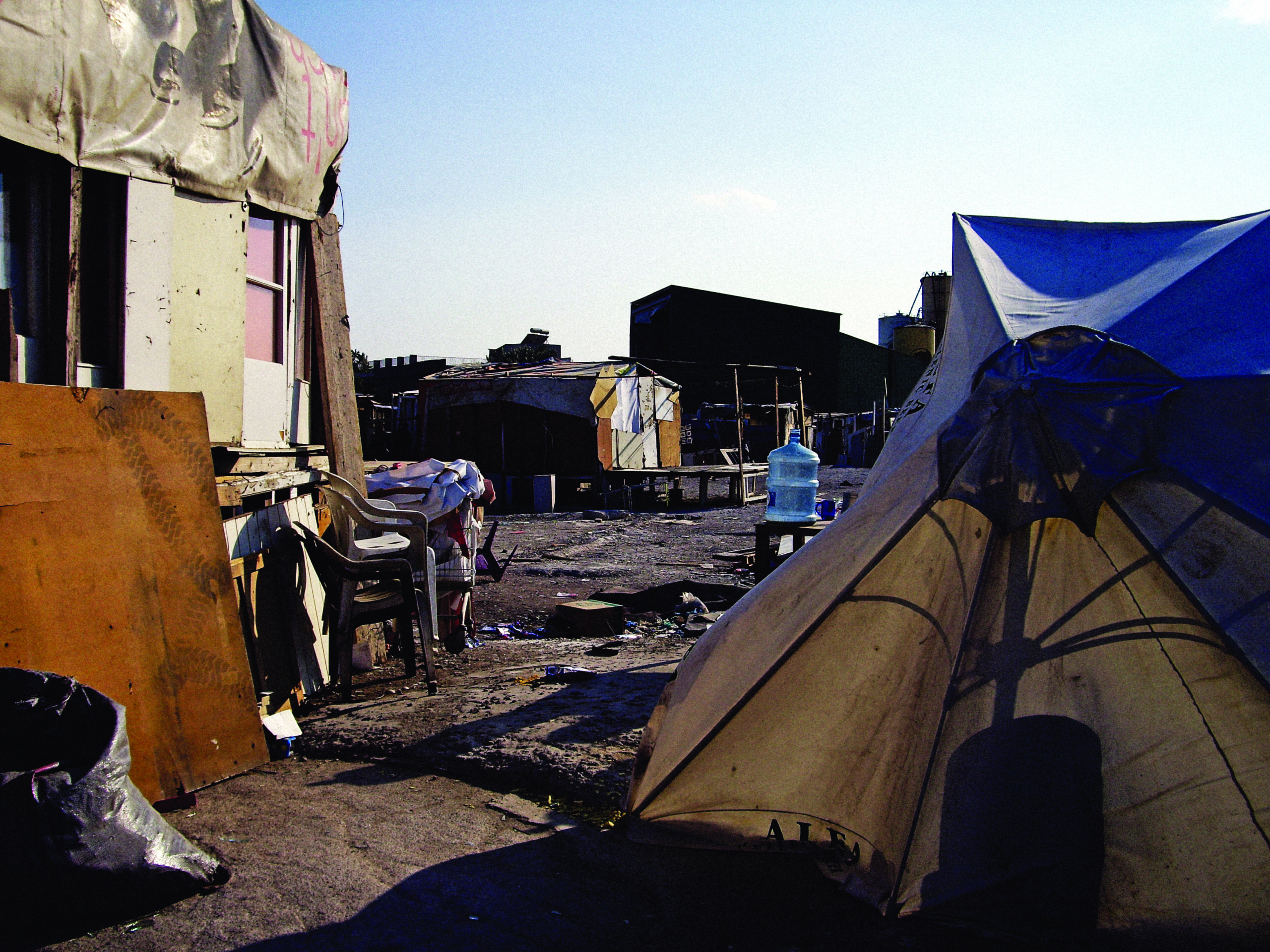 A Roma camp in Athens.