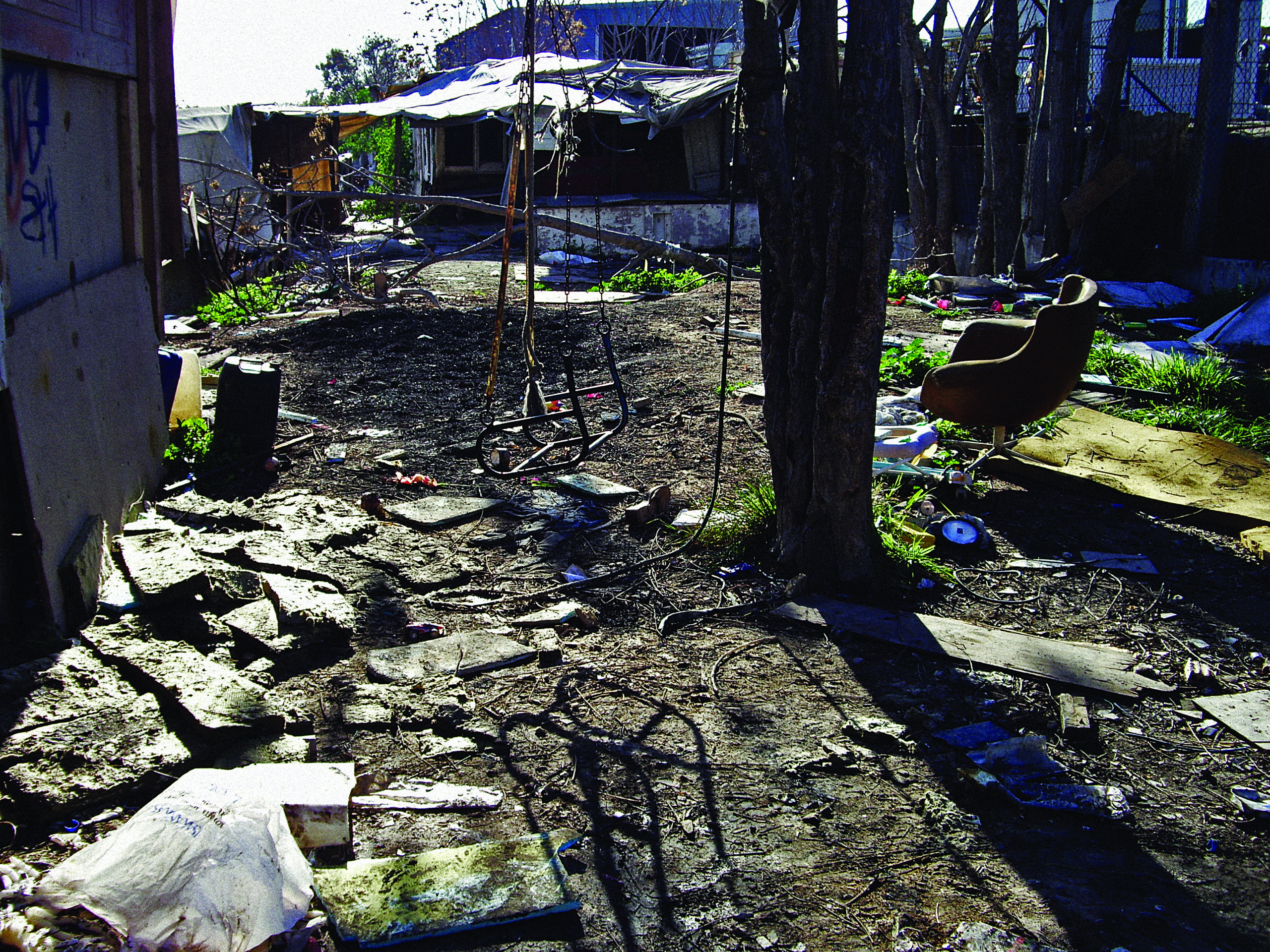 A Roma camp in Athens.