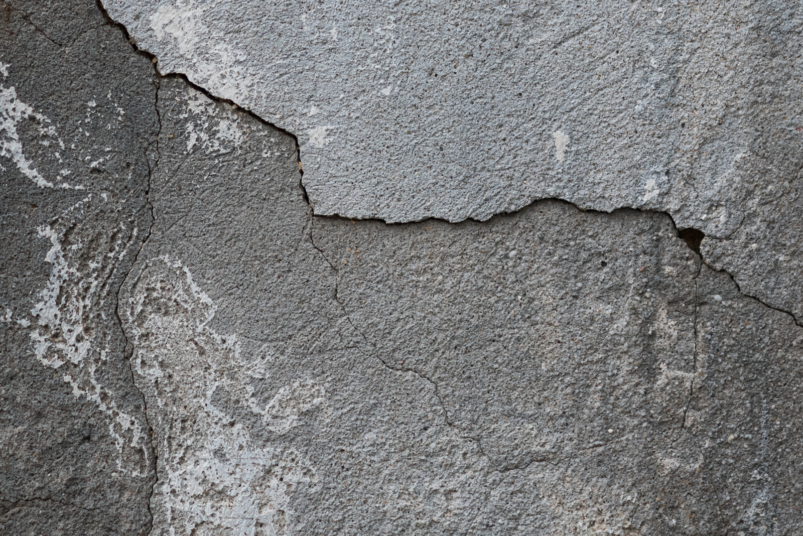 A closeup of concrete on an exterior wall.
